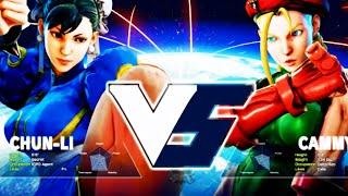 Street Fighter 5 Chun li Vs Cammy Gameplay E3 2015 (PS4) HD