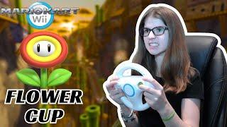 Mirror Mode Flower Cup -- STAR RANK CHALLENGE! |Mario Kart Wii|