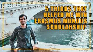 5 Tricks of Erasmus Mundus Scholarship in 2 mins (Must Know) | 2024/25