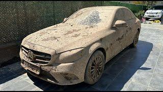 10 YEARS UNWASHED CAR ! Wash the Dirtiest Mercedes C Series