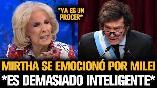 MIRTHA SE EMOCIONÓ POR MILEI TRAS EL TRIUNFO DE MILEI