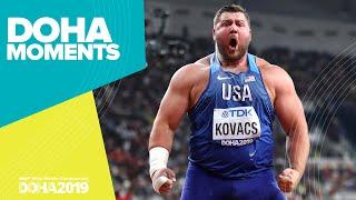 Joe Kovacs Wins Incredible Shot Put Gold | World Athletics Championships 2019 | Doha Moments