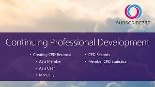 Subscribe360 Continuing Professional Development
