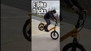 BIKE TRICKS vs E-BIKE  // Velotric Fold 1 Plus #short