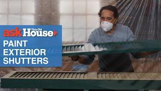 How to Paint Exterior Shutters in Bulk | Ask This Old House