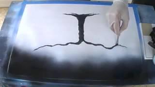 Spray Paint Art "Tree" by Carlos Blázquez