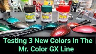 Mr. Color GX - Testing 3 New Colors Added To The Mr. Color GX Line