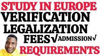 STUDY IN AUSTRIA 2025|REQUIREMENTS|FEES|LEGALISATION|VÉRIFICATION|ADMISSION