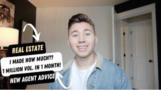 How Much Real Estate Agents Make | My Commission After 1 Million in Sales (THIS MONTH)