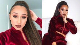 Instagram Baddie Makeup + Sleek Ponytail Tutorial