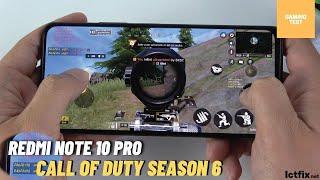 Redmi Note 10 Pro Call of Duty Gaming test Update Season 6