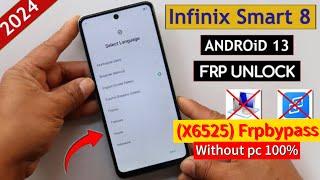 Infinix Smart 8 X6525 Frp Bypass/Unlock Without Pc  Activity Launcher Not Working - No Xshare