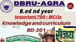 Important MCQs Of B.ed 2nd year  BD-201 Agra University | #agrauniversityupdate #dbrau #rmpssu