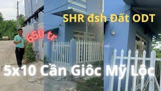 NHÀ SHR ĐSH ĐẤT ODT  5x10 Cần Giuộc Sốc 560  0858915872