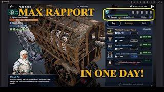 Black Desert Mobile | How to Fast Increase Max Rapport For Merchantry's New Town