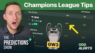 Champions League Predictions & Football Betting Tips (Tuesday / GW3)