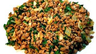 Beef mince with green vegetables | Ground beef easy recipe | Zim food recipes