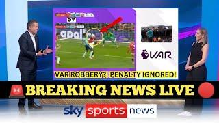 VAR CONFIRMS CLEAR PENALTY FOR ARSENAL BUT REFEREE IGNORES IT! SHOCKING DECISION IN MAN UNITED CLASH