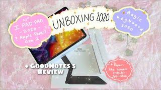 Unboxing Magic Keyboard & iPad Pro 2020   | + GoodNotes study with me