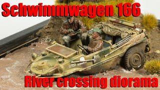 Building a Schwimmwagen river crossing diorama (1/35 scale model)