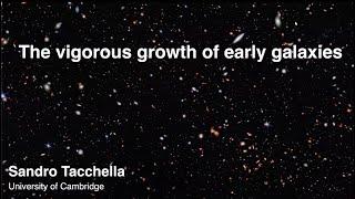 The vigorous growth of early galaxies