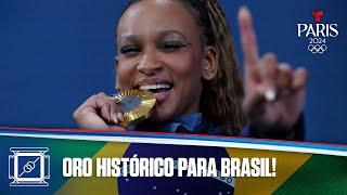 Actuación dorada de Rebeca Andrade de Brasil en la Final de Suelo F | Juegos Olímpicos París 2024