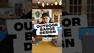 Let's make an outdoor badge design for Buck Knives