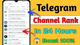  #1 How To Rank Telegram Channel | Telegram Premium Member Kaise Badhaye | Telegram Channel Ranking