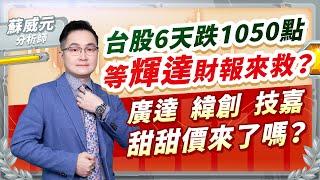 蘇威元分析師【台股6天跌1050點，等輝達財報來救？廣達 緯創 技嘉 甜甜價來了嗎？】 2024.11.18 #蘇威元 #飆股元動力