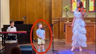 Kid 3 year old is singing "Goodness of God"