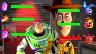 [SFM FNaF] TOY STORY 4 vs FNaF Toys WITH Healthbars