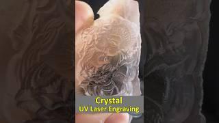 UV Laser Engraving: Turning Inconspicuous Crystals into Exquisite Creations#laserengraving #laser