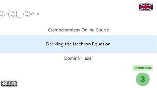 Deriving the Isochron Equation