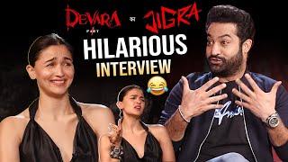 NTR And Alia Bhatt Full Fun Interview With Karan Johar | Devara X Jigra | News Buzz