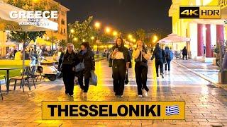 Thessaloniki, Greece  Walking Tour ‍️ City Ambient Sounds  (English Subtitles) [4K HDR]