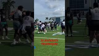 SJ Alofaituli’s TECHNIQUE! #recruiting