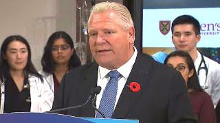 Ontario plans to bar international students from medical schools starting in 2026 | PREMIER FORD