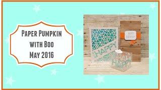 Paper Pumpkin with Boo - May 2016