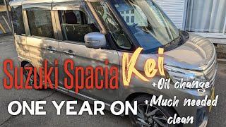 living with a Suzuki spacia kei car for one year! Any good? Plus clean and oil change