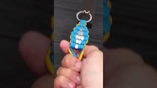 Hex Nuts Rhombus paracord keychain #shorts #paracord #handmade #keychain #diy