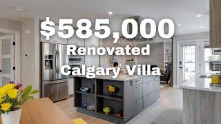 Tour a $585,000 Renovated Calgary Bungalow Villa For Sale (Home for Sale 2022)