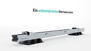 Blubase - Connect | Montagesystem für Flachdächer | Horizontal - Vertikal - Ost-West