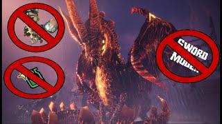 NO Sword Mode SA, No potions, No palico. Fatalis 17:49 MHW:Iceborne