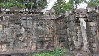 Psychedelic Elephant Terrace In Angkor Thom