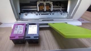 How to Install and Replace Ink Cartridge in HP DeskJet Advantage 2135 - Cartridge HP 652