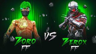 Zoro FF Vs Zerox FF| 1vs1 in Mobile after Long Time