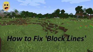 How to Fix 'Block Lines' in Minecraft 1.16 (Nvidia Users)