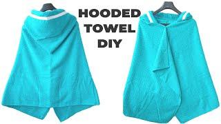 How to Make a Hooded Towel Tutorial // Sews up in 15 min