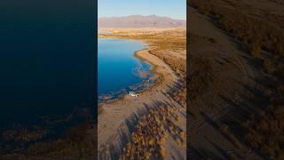 DJI Mini 4 Pro used to shown my camp spot on Lake Mead #djiglobal #drone #truckcamping #camping #Dji