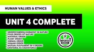 Unit 4 Complete | Human Values & Professional Ethics | B Pharm 3rd Semester